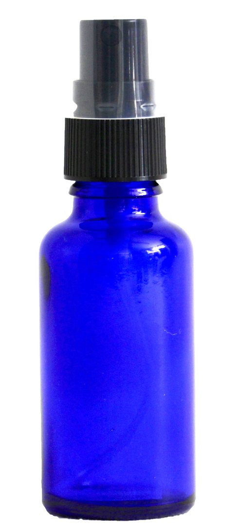 Donkerblauw glazen sprayflesje (30 ml)