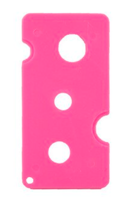 Key roller bottle opener - olie dop remover - roze