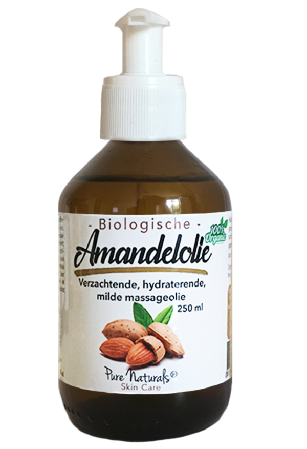 Pure Naturals - Biologische Amandelolie  - Biologisch - Koudgeperst - Ongeraffineerd - 250 ml
