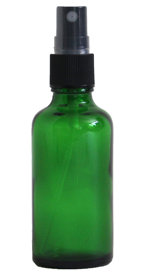 Groen glazen sprayflesje (50 ml)