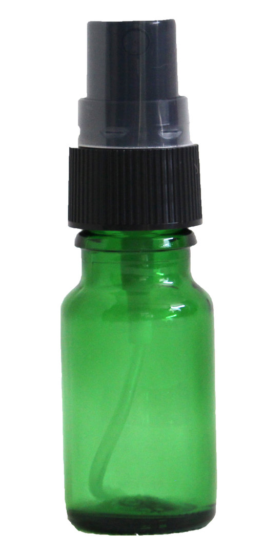 Groen glazen sprayflesje (10 ml)