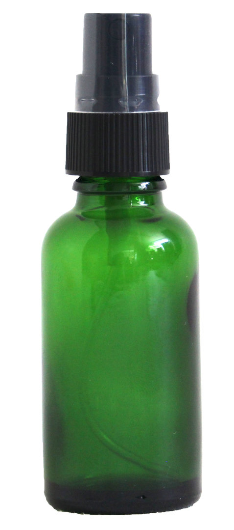 Groen glazen sprayflesje (30 ml)