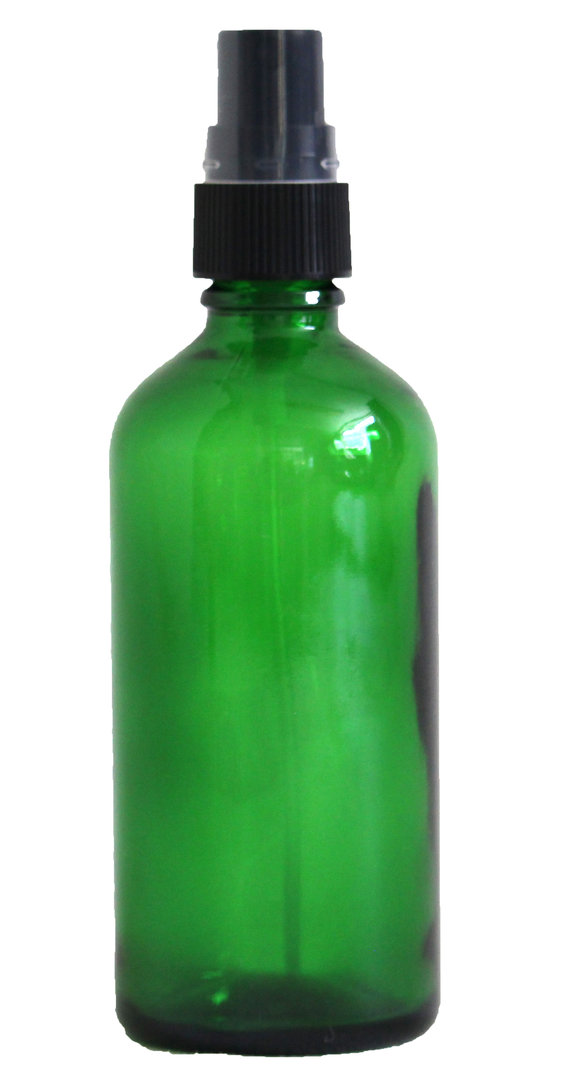 Groen glazen sprayflesje (100 ml)