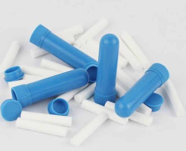 Inhalator essentiële olie - blauw - 4 stuks