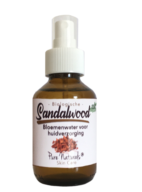 Pure Naturals - Biologisch Sandelhout Bloemenwater - Sandalwood Hydrolaat - 100 ml