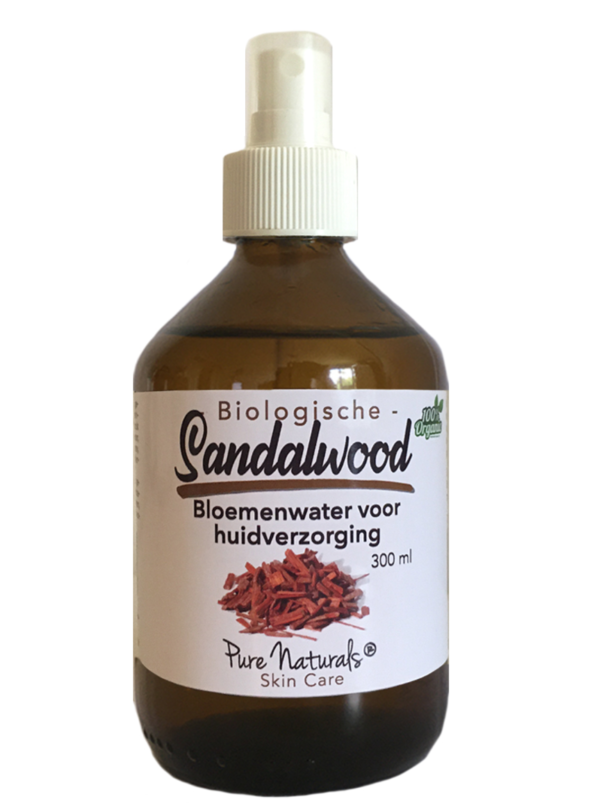 Pure Naturals - Biologisch Sandelhout Bloemenwater - Sandalwood Hydrolaat - 300 ml