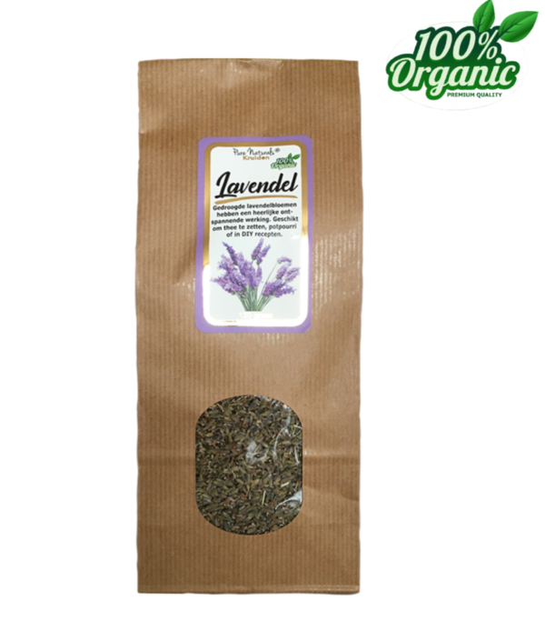 Pure Naturals - Gedroogde Lavendel bloemetjes - biologisch 75 gram