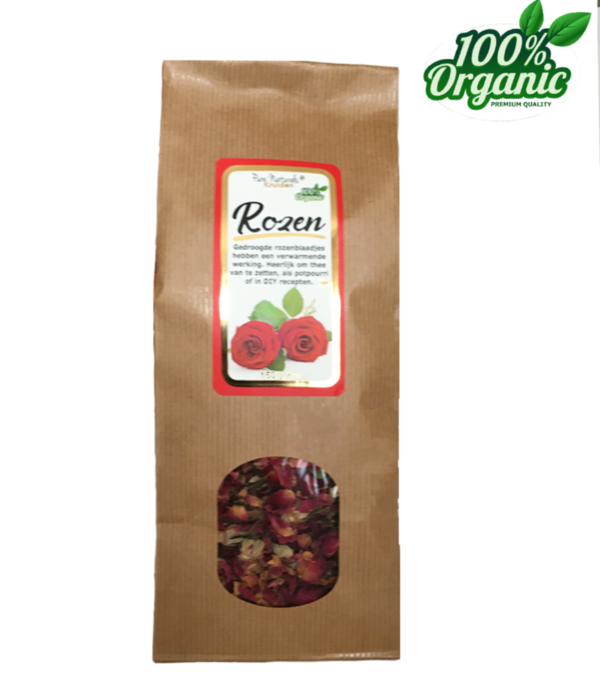 Pure Naturals - Gedroogde Rozen bloemetjes - biologisch - 75 gram