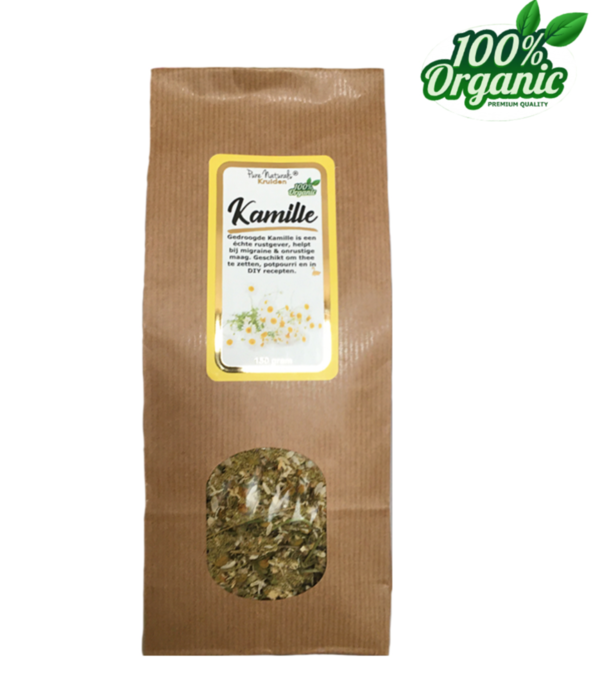 Pure Naturals - Gedroogde Kamille bloemetjes - biologisch 75 gram