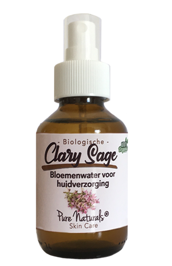 Pure Naturals - Biologisch Scharlei (Clary Sage) Bloemenwater - Hydrolaat  - 100 ml