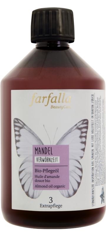 Farfalla - Amandel olie bio - verwennend  (navulling 500 ml)