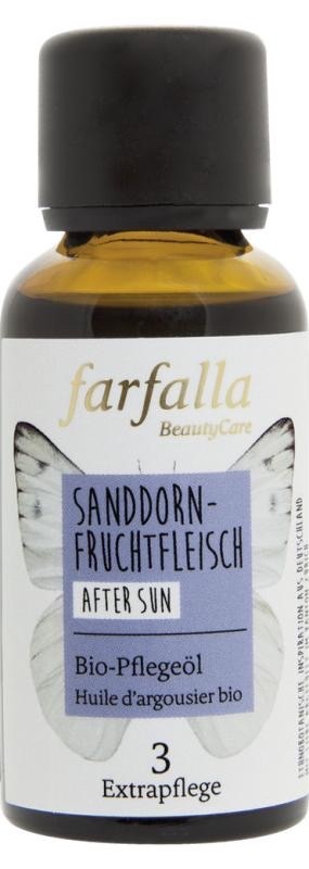 Farfalla - Duindoornvruchtvlees olie bio (Sanddornfruchfleisch) - after sun (30 ml)