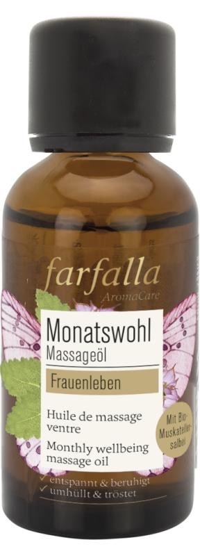 Farfalla - Scharlei maandelijks welzijn massageolie - vrouwen (30 ml)