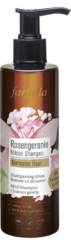 Farfalla - Geranium (Rosengeranie) milde shampoo (200 ml)