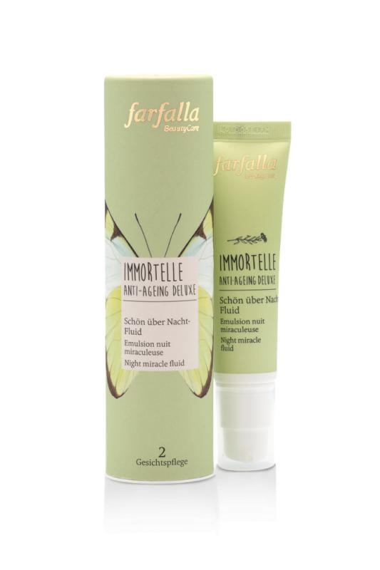 Farfalla - Helicryse fluid voor de nacht anti-ageing deluxe (Immortelle) 30 ml