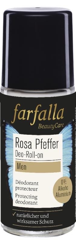 Farfalla - Mannen - roze peper beschermende deo roll-on (50 ml)