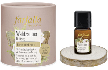 Farfalla - Forest magic (Waldzauber) geurset to be protected (geurmengsel + berkenhouten schijf)